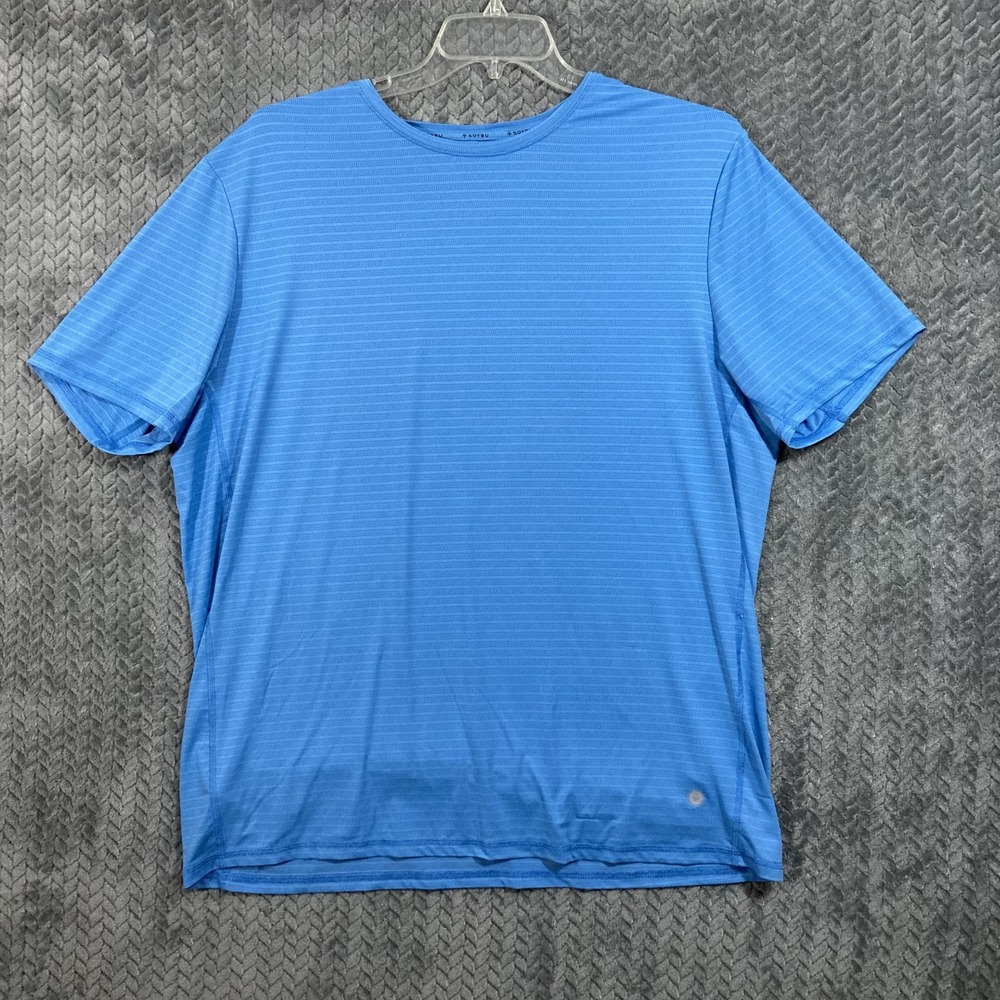Soybu Active Moisture Wicking Athletic T-Shirt Men's XL Blue Performance Sport